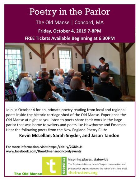 Poetry in the Parlor 2019